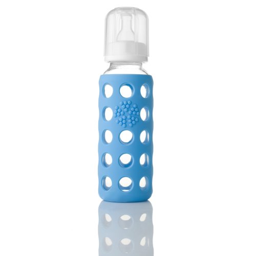 Biberon en verre Weego 260 ml - bleu ciel